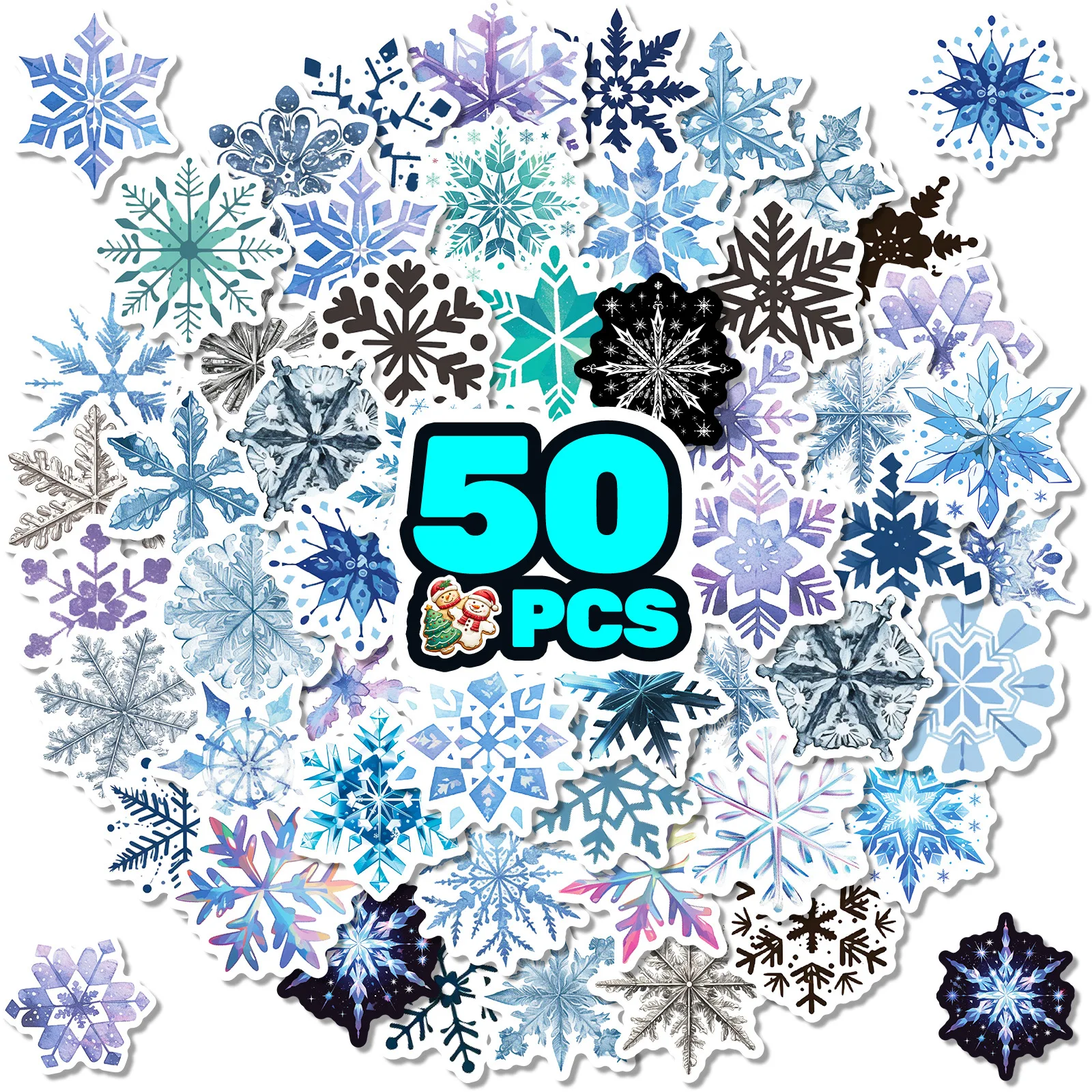 10/50PCS Snowflake Cartoon DIY Stickers Kids Toys Winter Decoration Funny Graffiti Decals Laptop Phone Guitar Car Bike Sticker
10/50PCS Snowflake Cartoon DIY Stickers Kids Toys Winter Decoration Funny Graffiti Decals Laptop Phone Guitar Car Bike Sticker