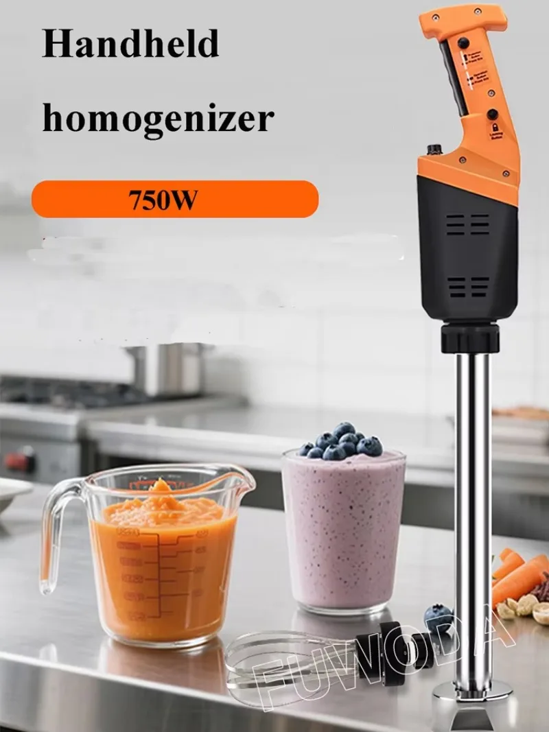750W Commercial Heavy Handheld Immersion Blender Mixer for Soup Smoothie Sugar Blending Kitchen Use
750W Commercial Heavy Handheld Immersion Blender Mixer for Soup Smoothie Sugar Blending Kitchen Use