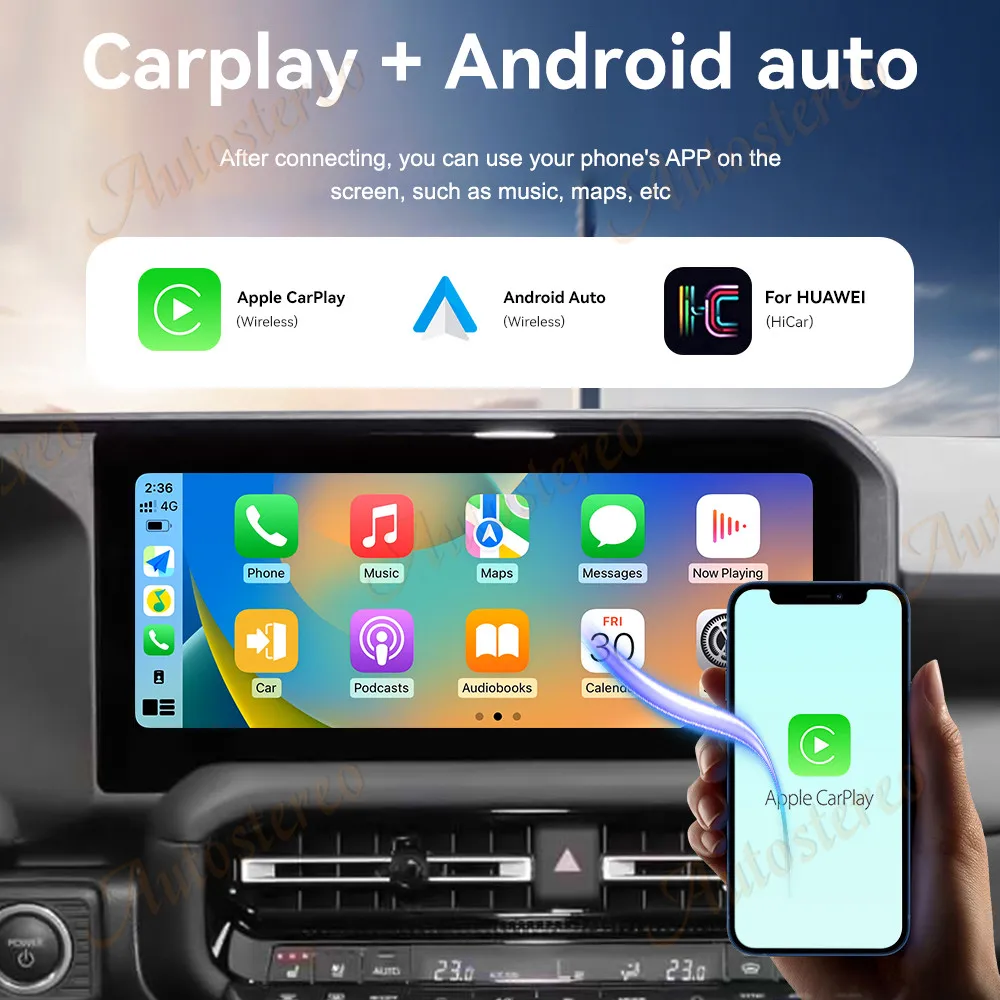Radio Tape Recorder Carplay Android 13 For Toyota Prado 2024 model 12.3inch Car Radio Media Multimedia GPS Navi Stereo Head Unit
Radio Tape Recorder Carplay Android 13 For Toyota Prado 2024 model 12.3inch Car Radio Media Multimedia GPS Navi Stereo Head Unit