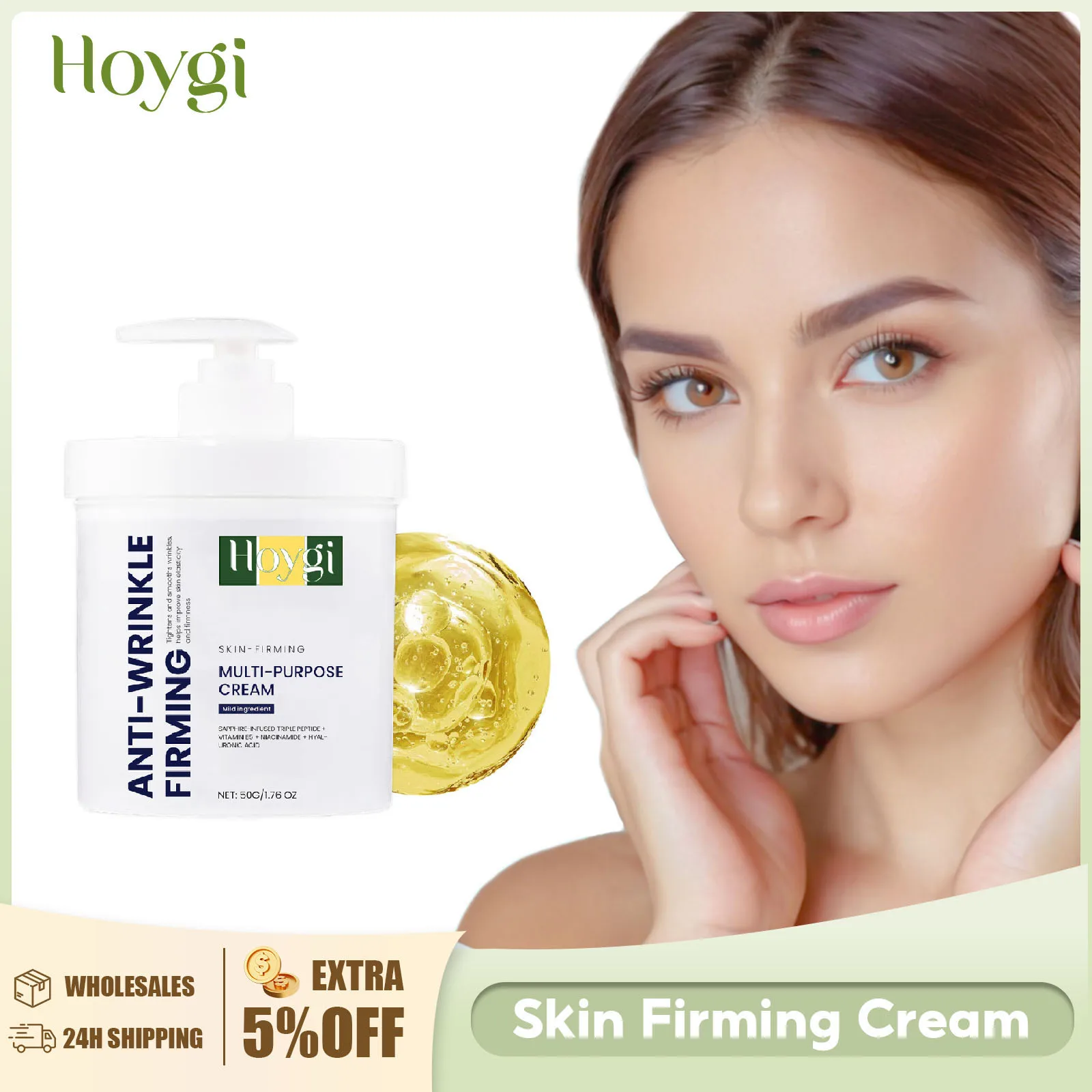 Anti-Wrinkle Face Cream Friming Lifting Reduce Fine Line Incrase Skin Elasticity Repair Damaged Skin Nourish Tighten Facial Care
Anti-Wrinkle Face Cream Friming Lifting Reduce Fine Line Incrase Skin Elasticity Repair Damaged Skin Nourish Tighten Facial Care