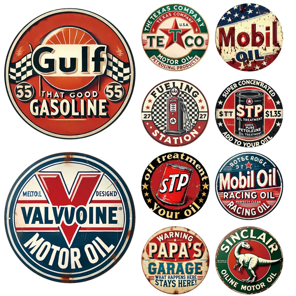 Vintage Retro Motor Oil Gas Round Metal Tin Sign Rustic Decor Wall Art Posters Funny Iron Painting For Home Bar Pub Cafe Garage
Vintage Retro Motor Oil Gas Round Metal Tin Sign Rustic Decor Wall Art Posters Funny Iron Painting For Home Bar Pub Cafe Garage