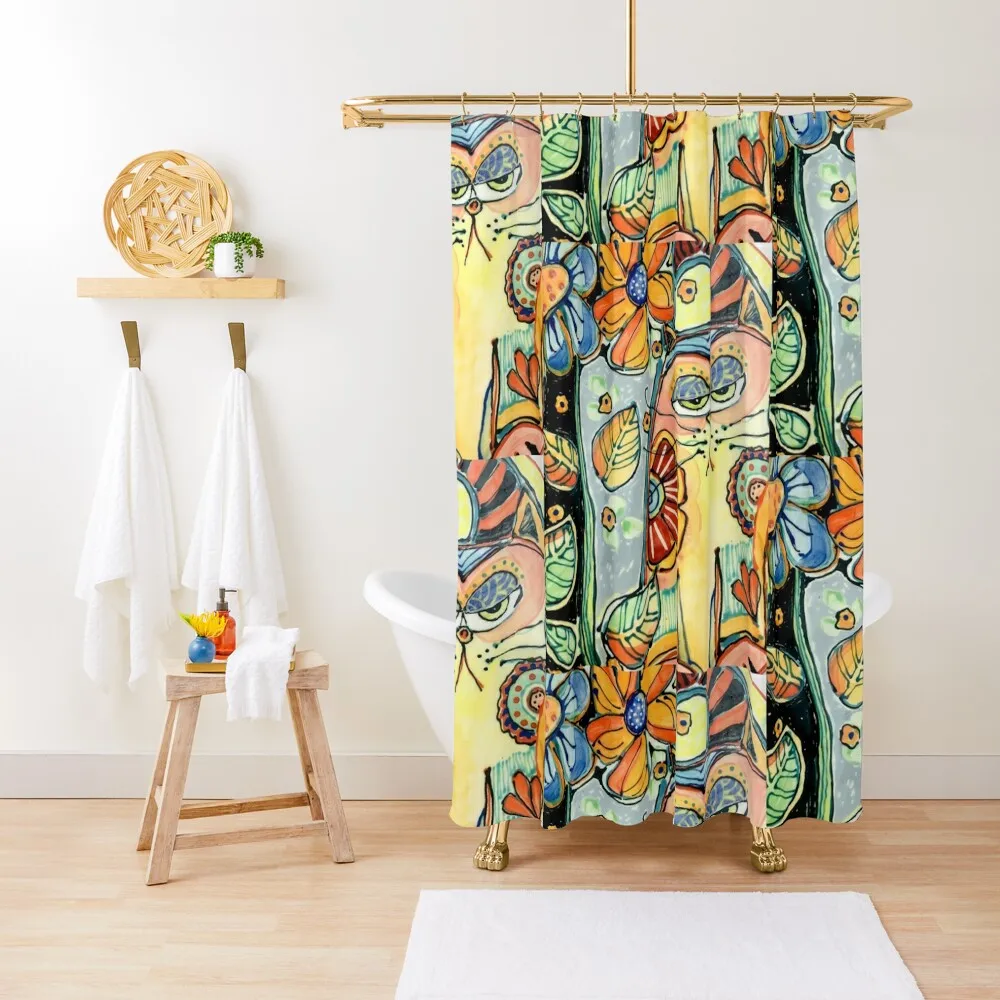 Cat in the Garden Shower Curtain Waterproof Bath And Anti-Mold Bathroom And Shower For The Bathroom Cover Curtain
Cat in the Garden Shower Curtain Waterproof Bath And Anti-Mold Bathroom And Shower For The Bathroom Cover Curtain