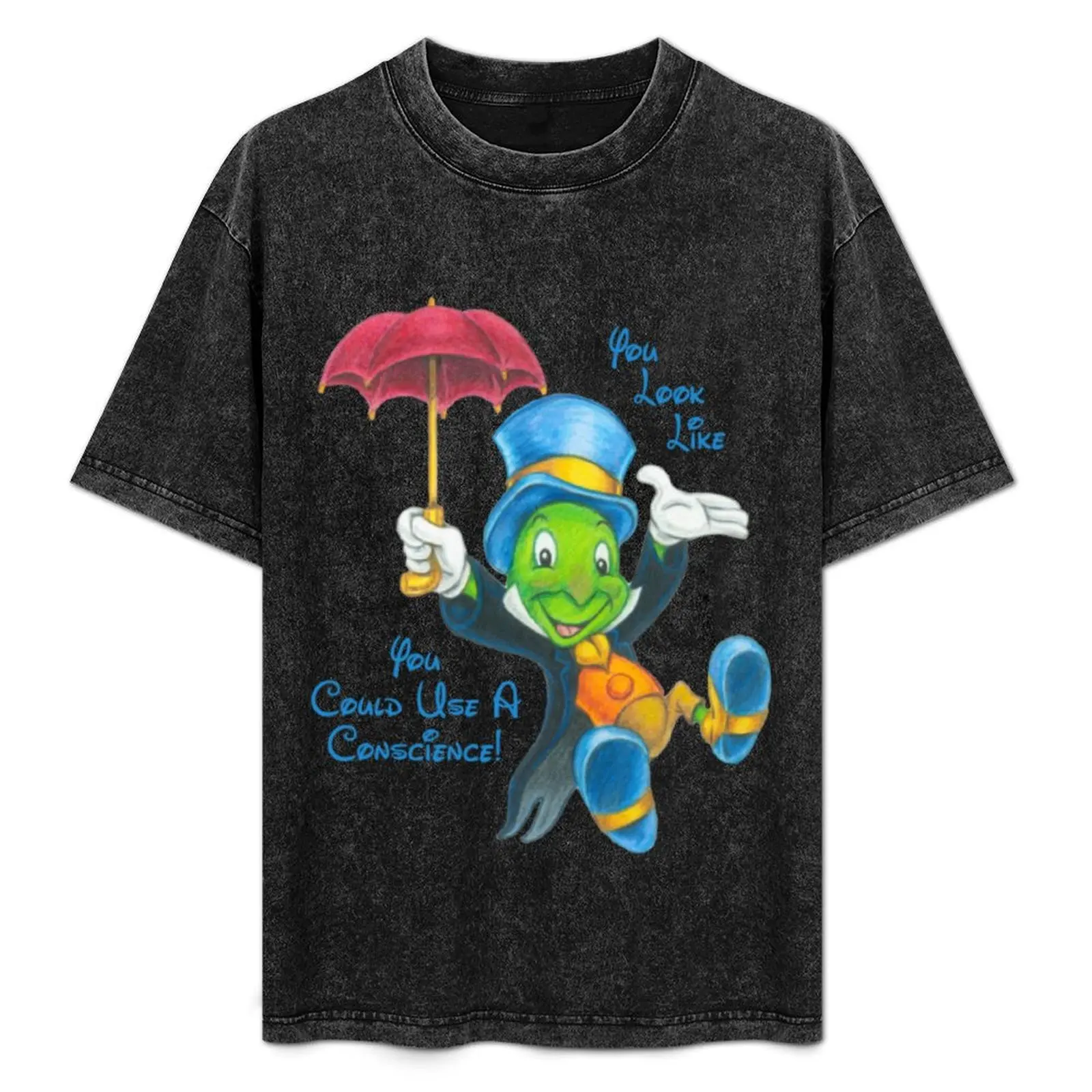 Jiminy Cricket Thinks You Look Like You Could Use A Conscience! T-Shirt Big Size Crew Neck T-Shirt
Jiminy Cricket Thinks You Look Like You Could Use A Conscience! T-Shirt Big Size Crew Neck T-Shirt