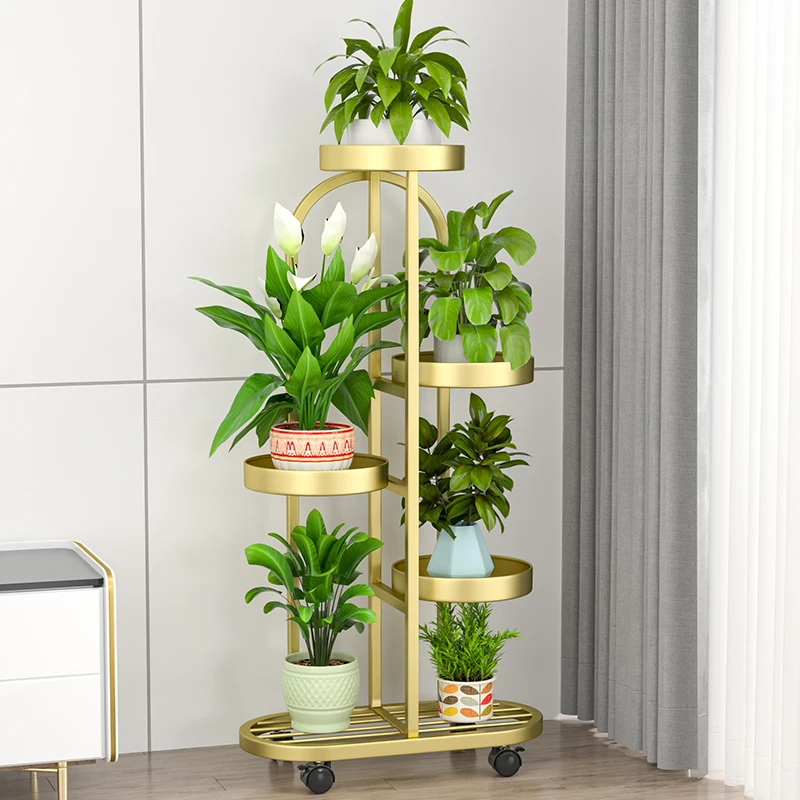 Flower rack living room floor-to-ceiling balcony multi-layer mobile flower pot indoor wrought iron plant flower
Flower rack living room floor-to-ceiling balcony multi-layer mobile flower pot indoor wrought iron plant flower