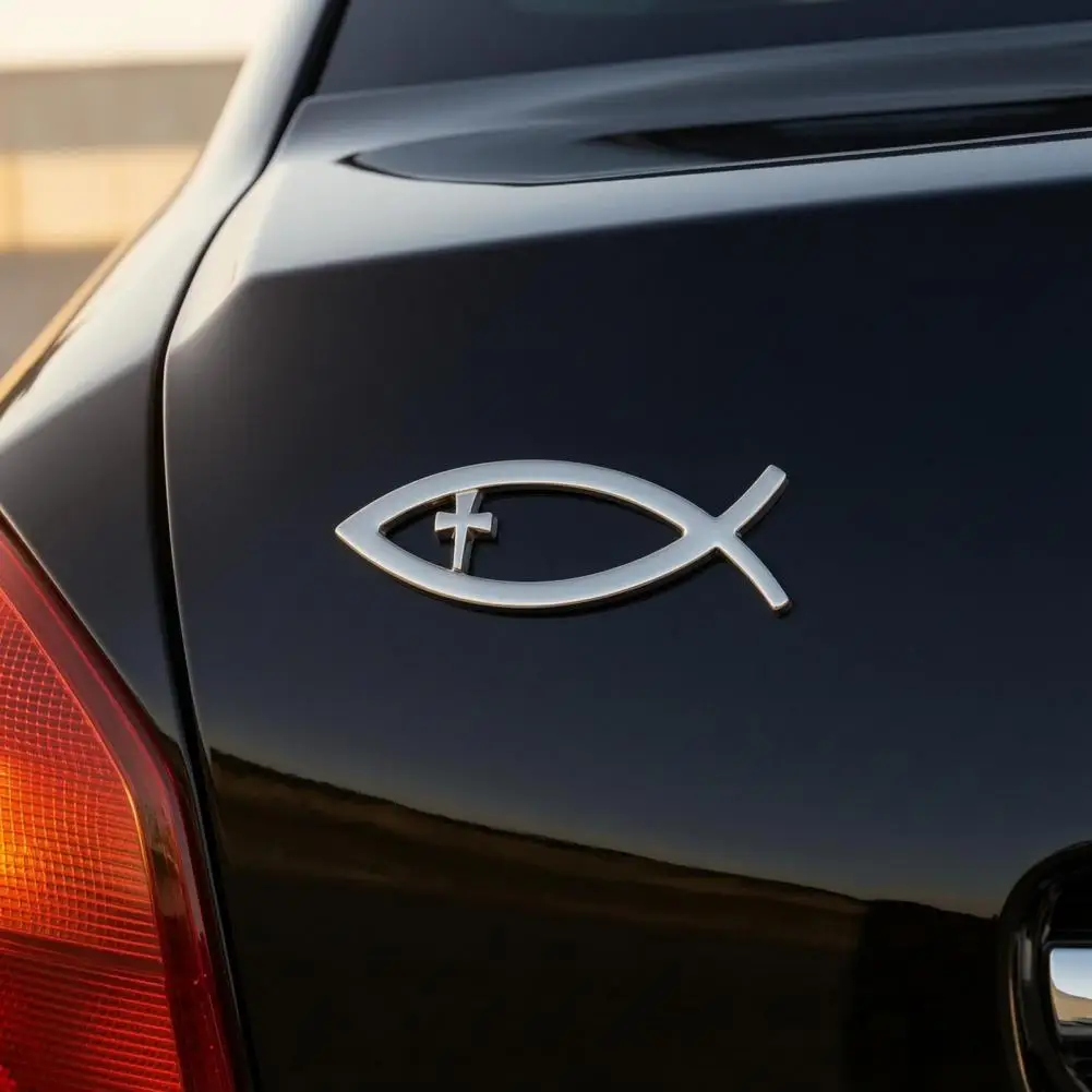 Car Stickers Fish-Shaped Emblem 3D Metal Texture Auto Sticker with Strong Adhesive Waterproof Sunproof for Car Bumper Window
Car Stickers Fish-Shaped Emblem 3D Metal Texture Auto Sticker with Strong Adhesive Waterproof Sunproof for Car Bumper Window