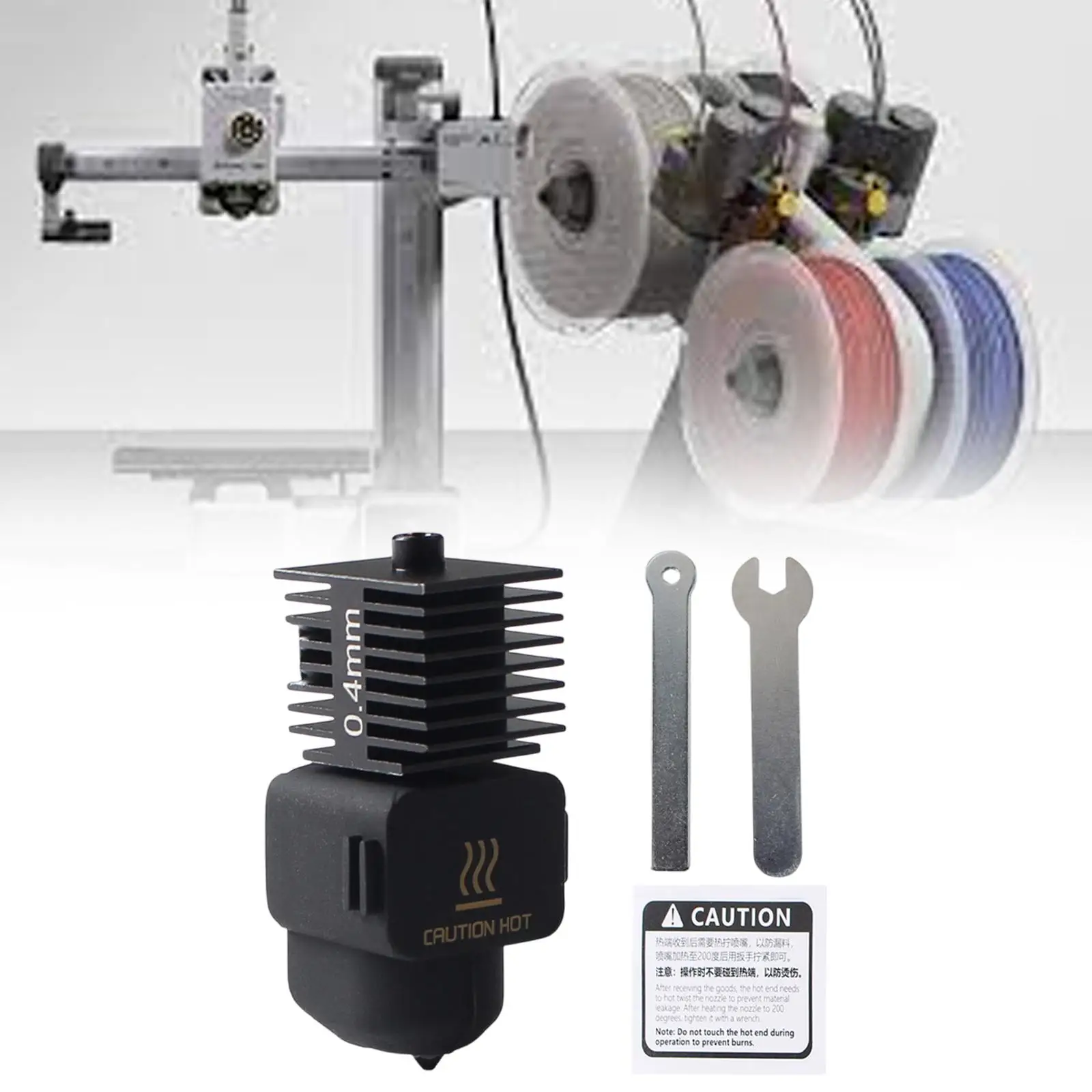 Набор сопел Hotend толщиной 0,4 мм, сопло из закаленной стали для 3D-принтера A1 Mini/A1
Набор сопел Hotend толщиной 0,4 мм, сопло из закаленной стали для 3D-принтера A1 Mini/A1