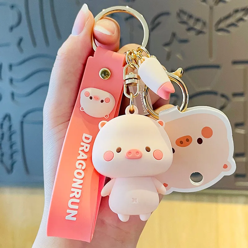 Creative cartoon pig, cute and adorable doll, internet celebrity bag, pendant, car keychain, cute couple keychain
Creative cartoon pig, cute and adorable doll, internet celebrity bag, pendant, car keychain, cute couple keychain