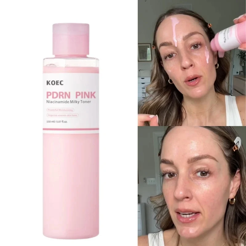 PDRN Pink Niacinamide Milky Toner Long-lasting Hydration Even Skin Tone Glowing Deep Nourishing Firming Essence Lotion 150g
PDRN Pink Niacinamide Milky Toner Long-lasting Hydration Even Skin Tone Glowing Deep Nourishing Firming Essence Lotion 150g