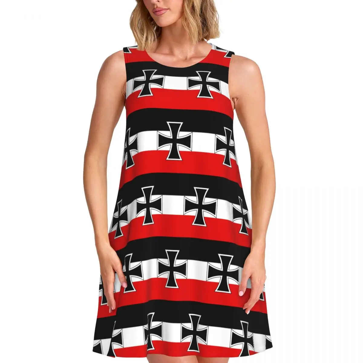 Custom Flag Of The German Sleeveless Dresses Naval Flag Casual Sundresses Beach Cover Ups Sleeveless For Beach Travels Dress
Custom Flag Of The German Sleeveless Dresses Naval Flag Casual Sundresses Beach Cover Ups Sleeveless For Beach Travels Dress