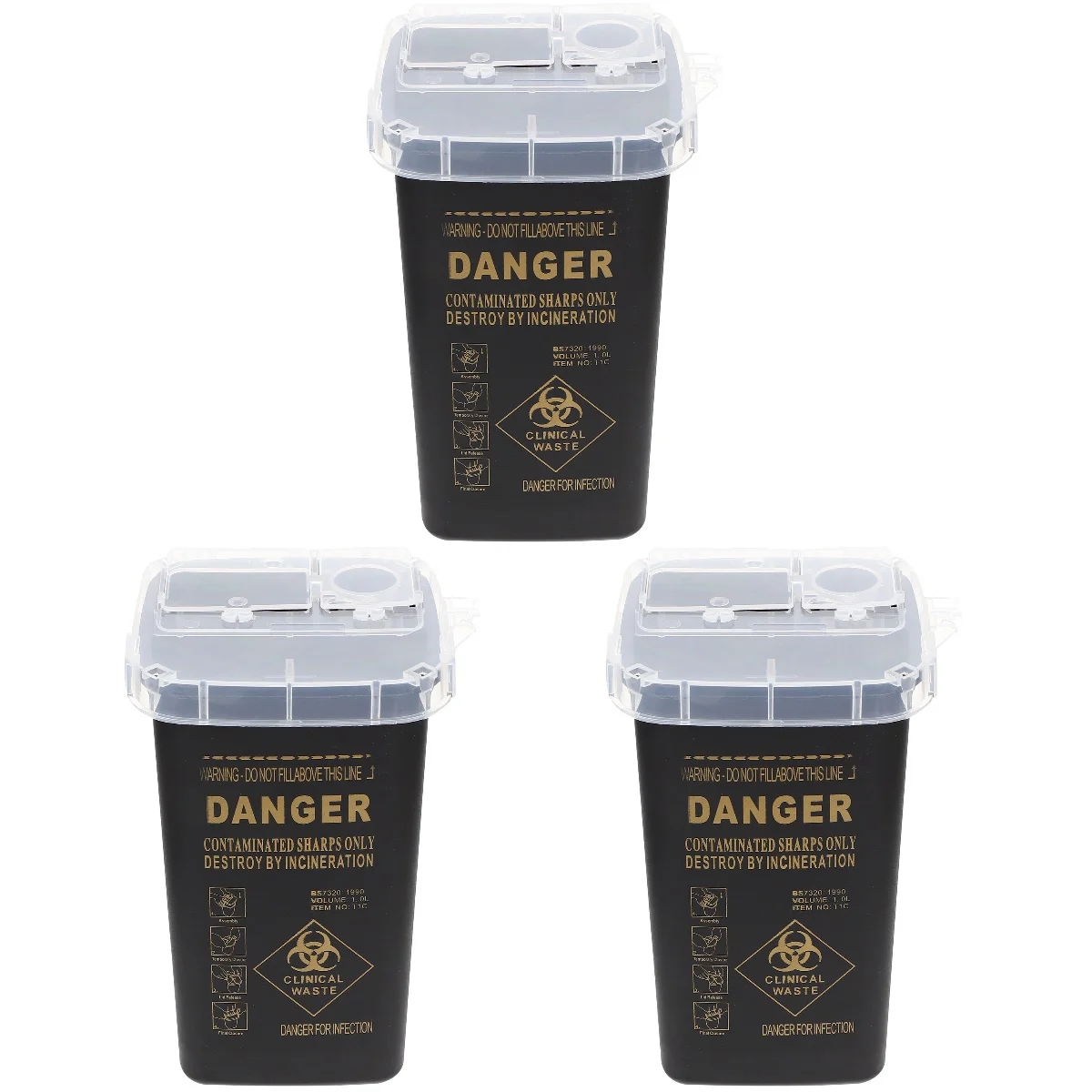 Sharp Storage Box Trash Bin Can Sharps Bins Containers for Needles Black Razors
Sharp Storage Box Trash Bin Can Sharps Bins Containers for Needles Black Razors