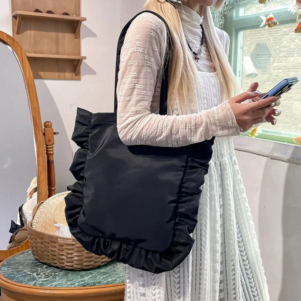 Ins New Design Ruffles Shoulder Bag French Style Sweet Ruffles Pleated Bag Large Capacity Solid Color Women's Handbag Lady
Ins New Design Ruffles Shoulder Bag French Style Sweet Ruffles Pleated Bag Large Capacity Solid Color Women's Handbag Lady