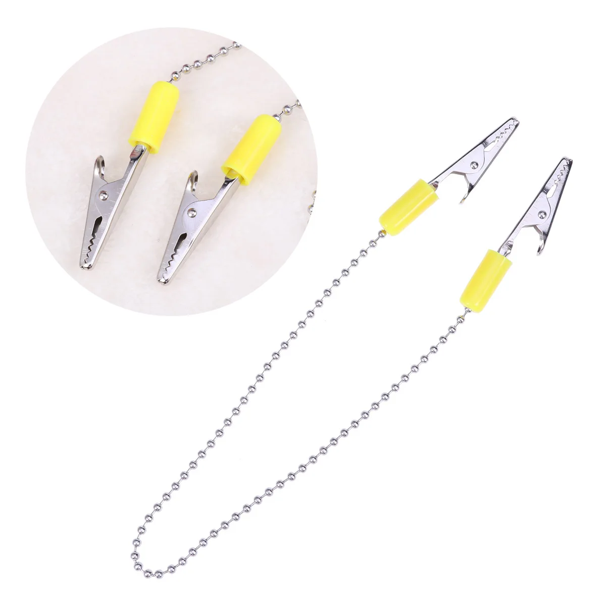Dental Bib Clips Stainless Steel Ball Chain Spring Loaded Lightweight Portable For Clinic Home Napkin Holder Flexible Chain
Dental Bib Clips Stainless Steel Ball Chain Spring Loaded Lightweight Portable For Clinic Home Napkin Holder Flexible Chain