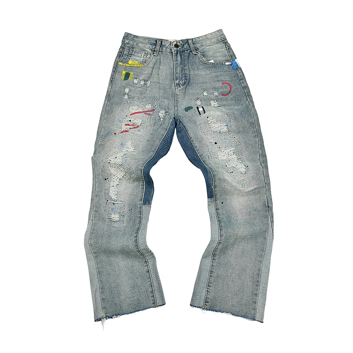 High Street Patchwork Embroidery Washed Blue Baggy Jeans for Men Straight Vintage Loose Casual Denim Pants Oversized Ropa Hombre
High Street Patchwork Embroidery Washed Blue Baggy Jeans for Men Straight Vintage Loose Casual Denim Pants Oversized Ropa Hombre