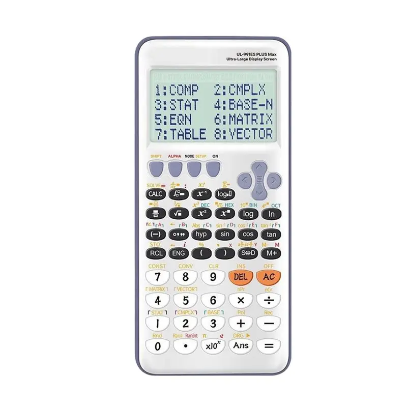 AT82-Large Screen Scientific Function Calculator-417 Is Ideal For Offices And Educational Environments Student
AT82-Large Screen Scientific Function Calculator-417 Is Ideal For Offices And Educational Environments Student