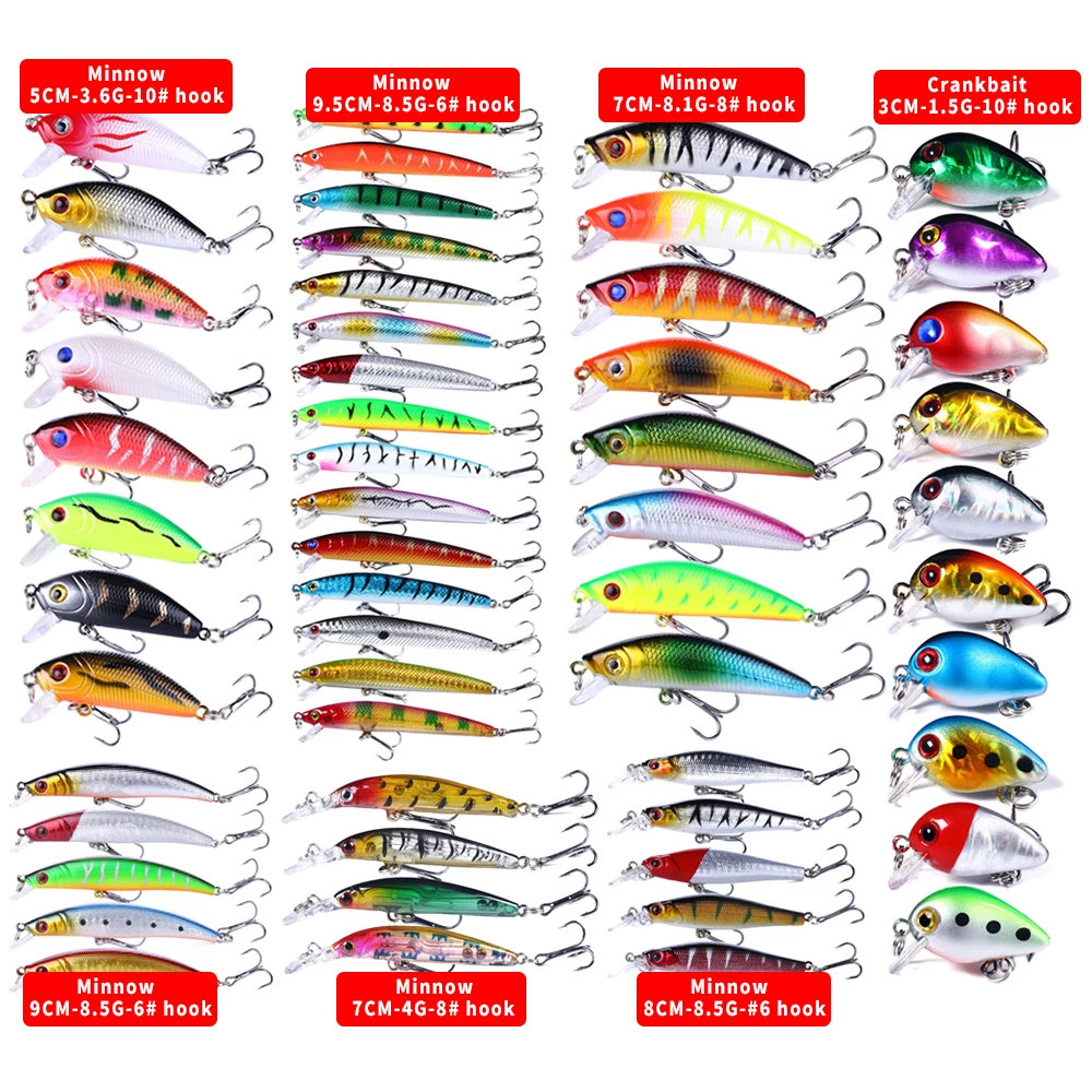 Pesca Mixed Fishing Lure Kits Set Of Wobbler Crankbait Swimbait Minnow Hard Baits Carp Bait Set Fishing Tackle Set
Pesca Mixed Fishing Lure Kits Set Of Wobbler Crankbait Swimbait Minnow Hard Baits Carp Bait Set Fishing Tackle Set