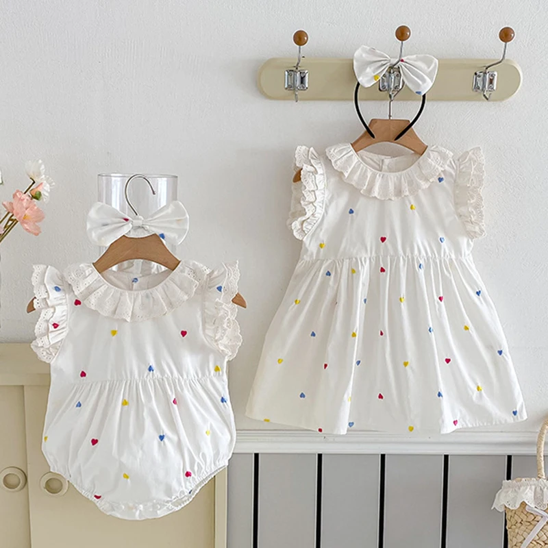 2025 New Summer Children Clothes 2-7Yrs Baby Girl Party Dress Sleeveless Cotton Lace Splicing Kids Princess Dress Infant Romper
2025 New Summer Children Clothes 2-7Yrs Baby Girl Party Dress Sleeveless Cotton Lace Splicing Kids Princess Dress Infant Romper
