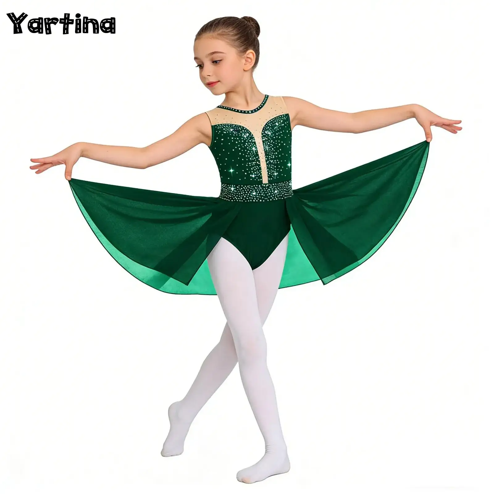 Kids Girls Gymnastics Figure Skating Costume Ballet Lyrical Dance Performance Dress Sparkly Rhinestone Skirted Leotard Dancewear
Kids Girls Gymnastics Figure Skating Costume Ballet Lyrical Dance Performance Dress Sparkly Rhinestone Skirted Leotard Dancewear