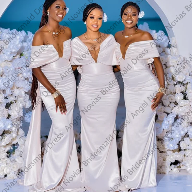 Long Mermaid Taffeta White Bridesmaid Dresses Wedding Party Dress Robe Mariage Invite robe demoiselle d'honneur de mariage
Long Mermaid Taffeta White Bridesmaid Dresses Wedding Party Dress Robe Mariage Invite robe demoiselle d'honneur de mariage