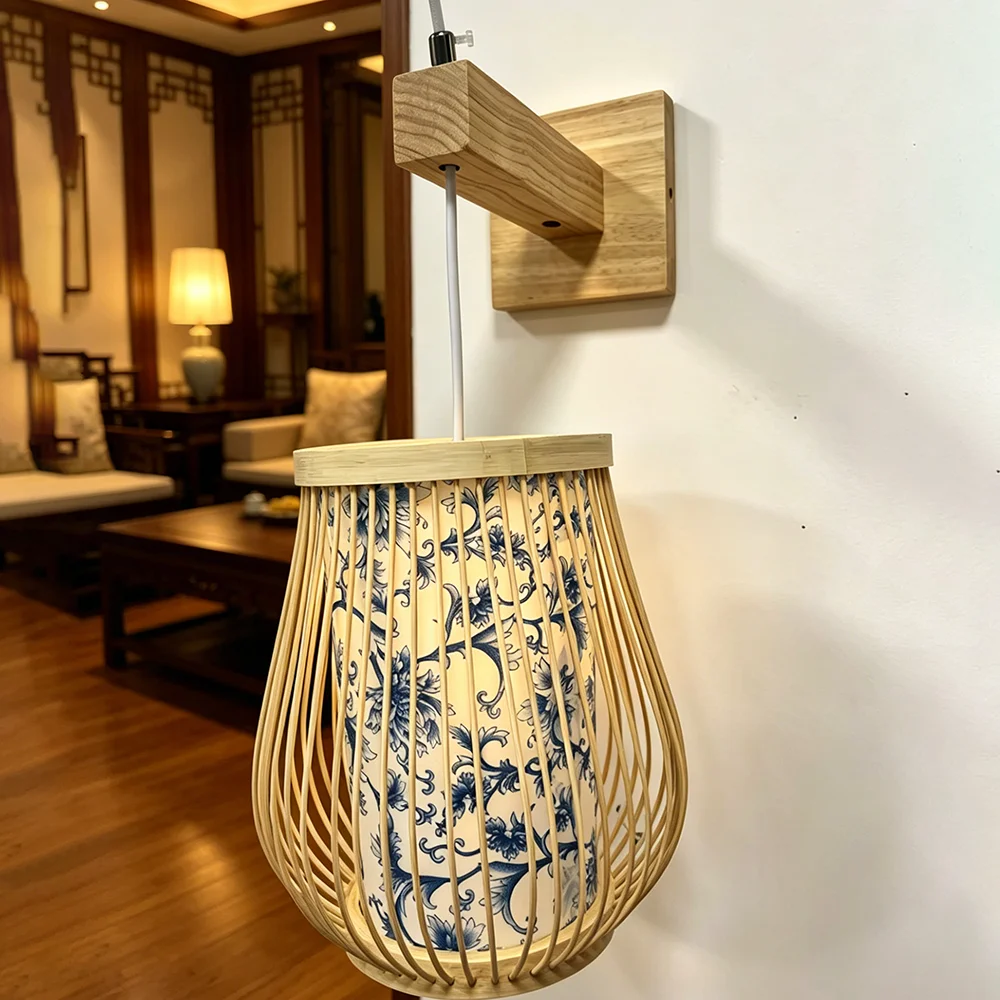 Vintage Japanese Bamboo Woven Bedside Wall Lamp Dining Room Wicker Lamp Wooden Bedroom Farmhouse Country Indoor Decro Wall Light
Vintage Japanese Bamboo Woven Bedside Wall Lamp Dining Room Wicker Lamp Wooden Bedroom Farmhouse Country Indoor Decro Wall Light