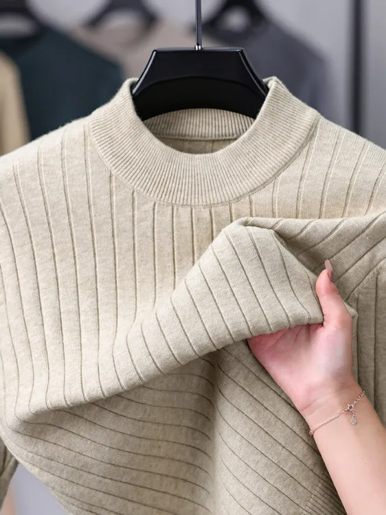 2025 New Men's Knitted Sweater Thiened Warm Slim Fit Overhead f High Collar Autumn Winter Base Layer irt Inner Wear
2025 New Men's Knitted Sweater Thiened Warm Slim Fit Overhead f High Collar Autumn Winter Base Layer irt Inner Wear