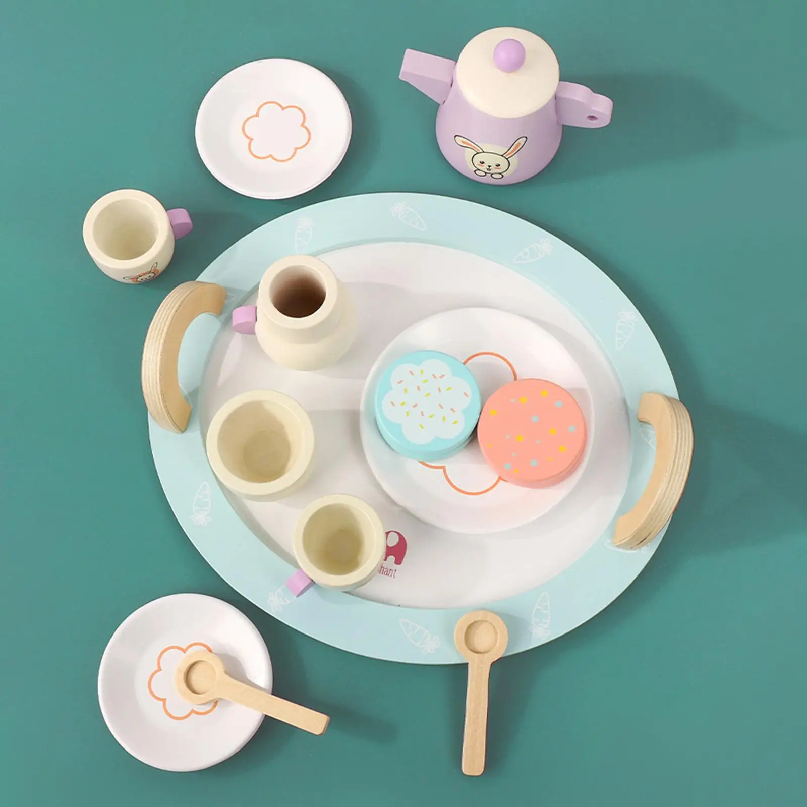 Wooden Afternoon Tea Toy Plates Role Play Toy for Toddlers Birthday Gifts
Wooden Afternoon Tea Toy Plates Role Play Toy for Toddlers Birthday Gifts
