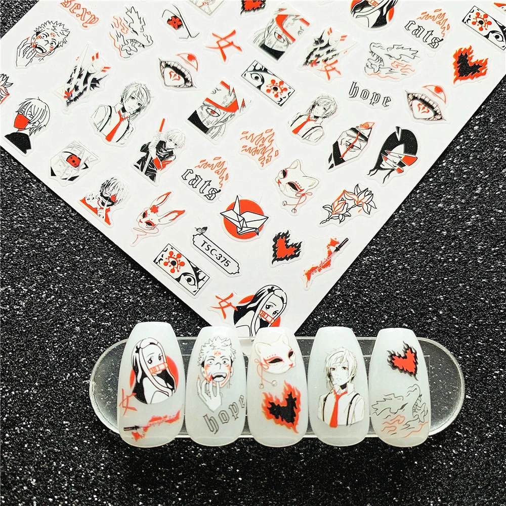 TSC series TSC-375 Anime Compilation series 3D Back glue Self-adhesive Nail sticker decoration tool Sliders For Nail Decals
TSC series TSC-375 Anime Compilation series 3D Back glue Self-adhesive Nail sticker decoration tool Sliders For Nail Decals