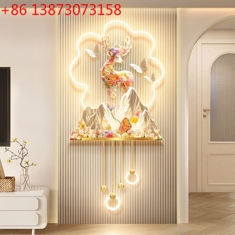 Олень Гостиная ТВ Украшение Цветочный Пейзаж Вход Фон Стена с Лампой Настенный Светильник Ночник Украшение Комнаты 
Олень Гостиная ТВ Украшение Цветочный Пейзаж Вход Фон Стена с Лампой Настенный Светильник Ночник Украшение Комнаты