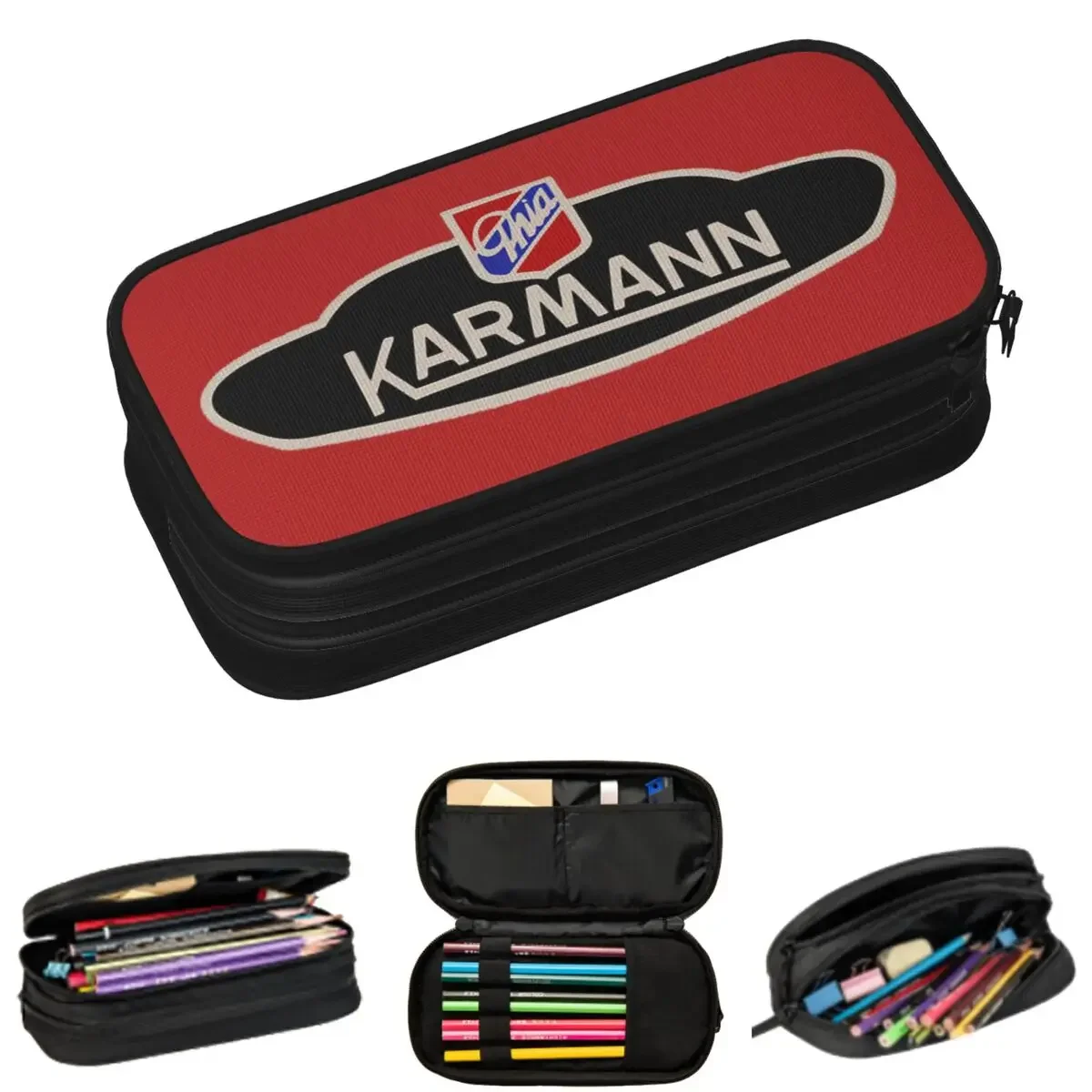 Karmann Ghia Emblem Pencil Cases for Student Gifts Pen Box Pencil Bag Big Capacity Pencil Pouch Storage Stationery Supplies
Karmann Ghia Emblem Pencil Cases for Student Gifts Pen Box Pencil Bag Big Capacity Pencil Pouch Storage Stationery Supplies