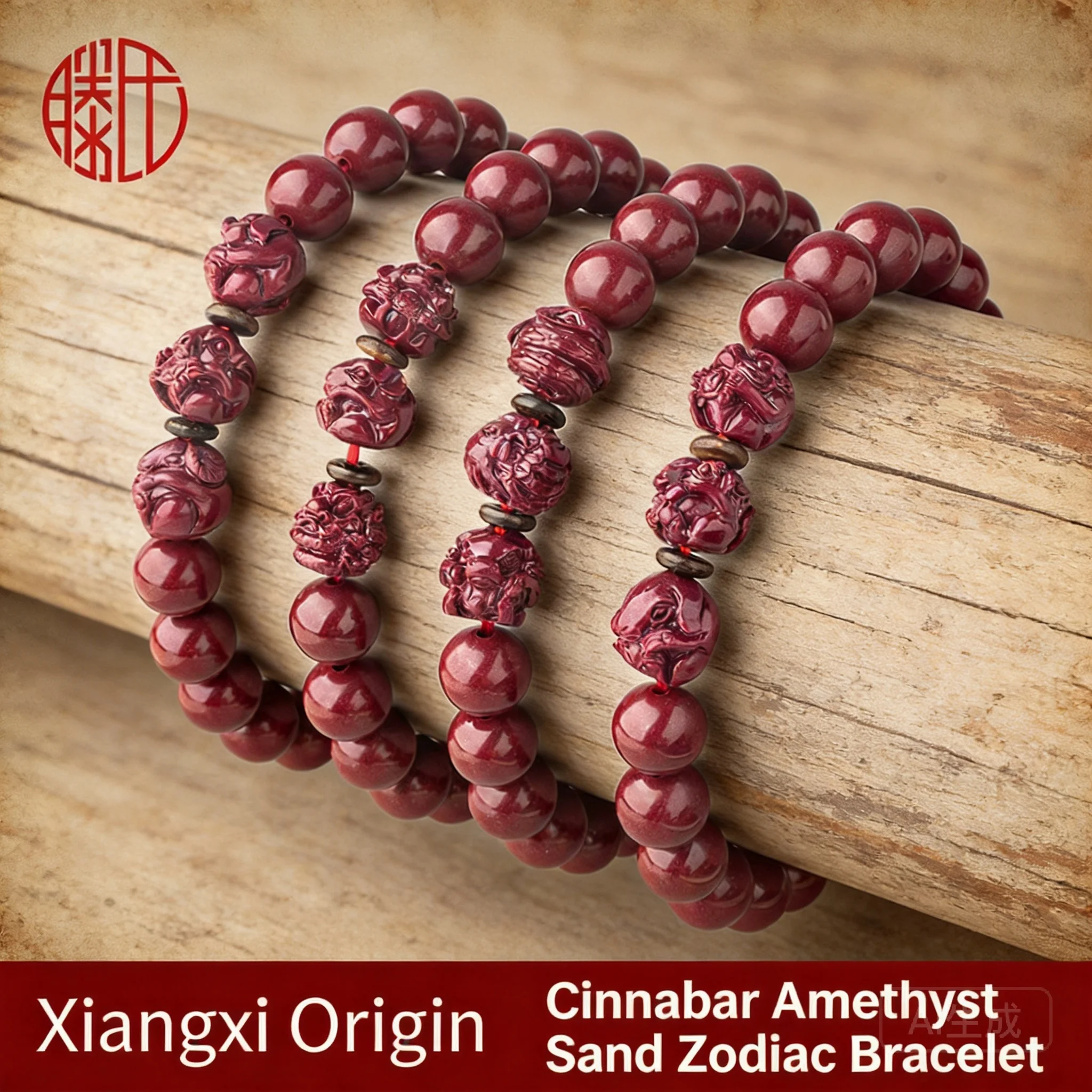 High Content Purple Cinnabar Triad Chinese Zodiac Beaded Bracelet 2026 Unisex Buddhist Jewelry Auspicious Natal Year Good Luck G
High Content Purple Cinnabar Triad Chinese Zodiac Beaded Bracelet 2026 Unisex Buddhist Jewelry Auspicious Natal Year Good Luck G