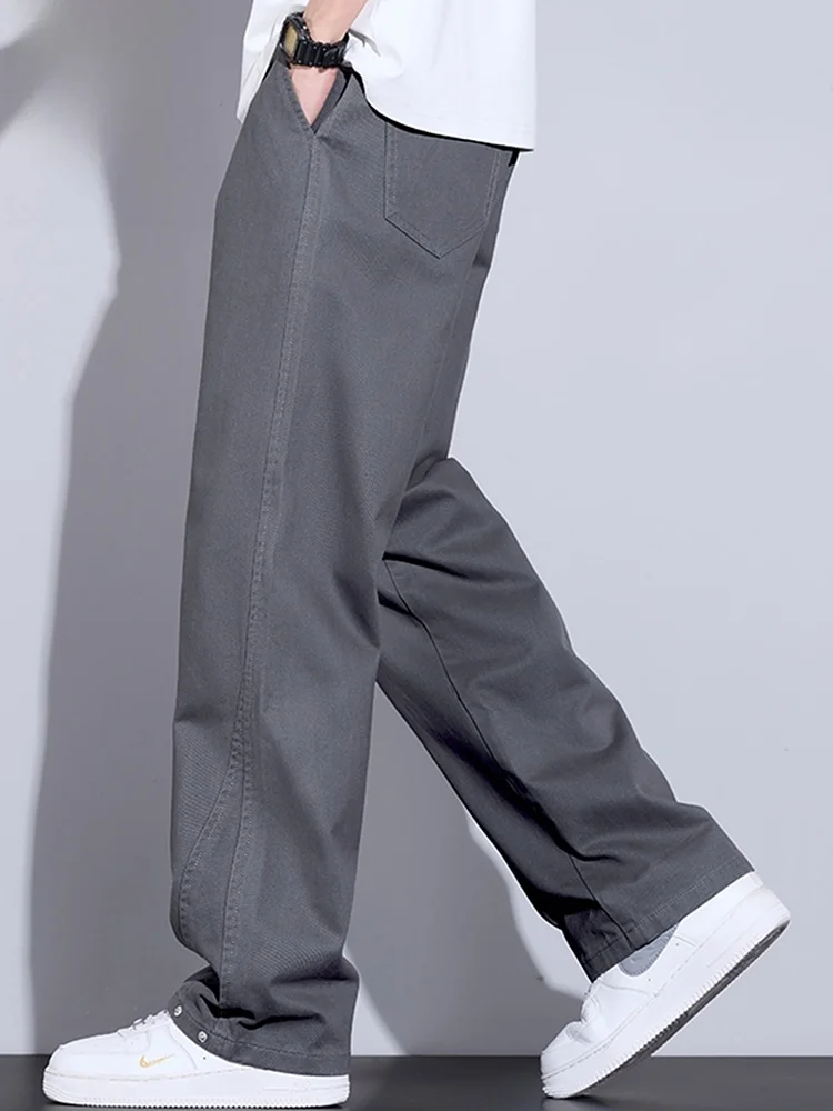 Мужские рабочие брюки из чистого хлопка, весна 2026, повседневные свободные прямые брюки, спортивные длинные брюки для мужчин
Мужские рабочие брюки из чистого хлопка, весна 2026, повседневные свободные прямые брюки, спортивные длинные брюки для мужчин
