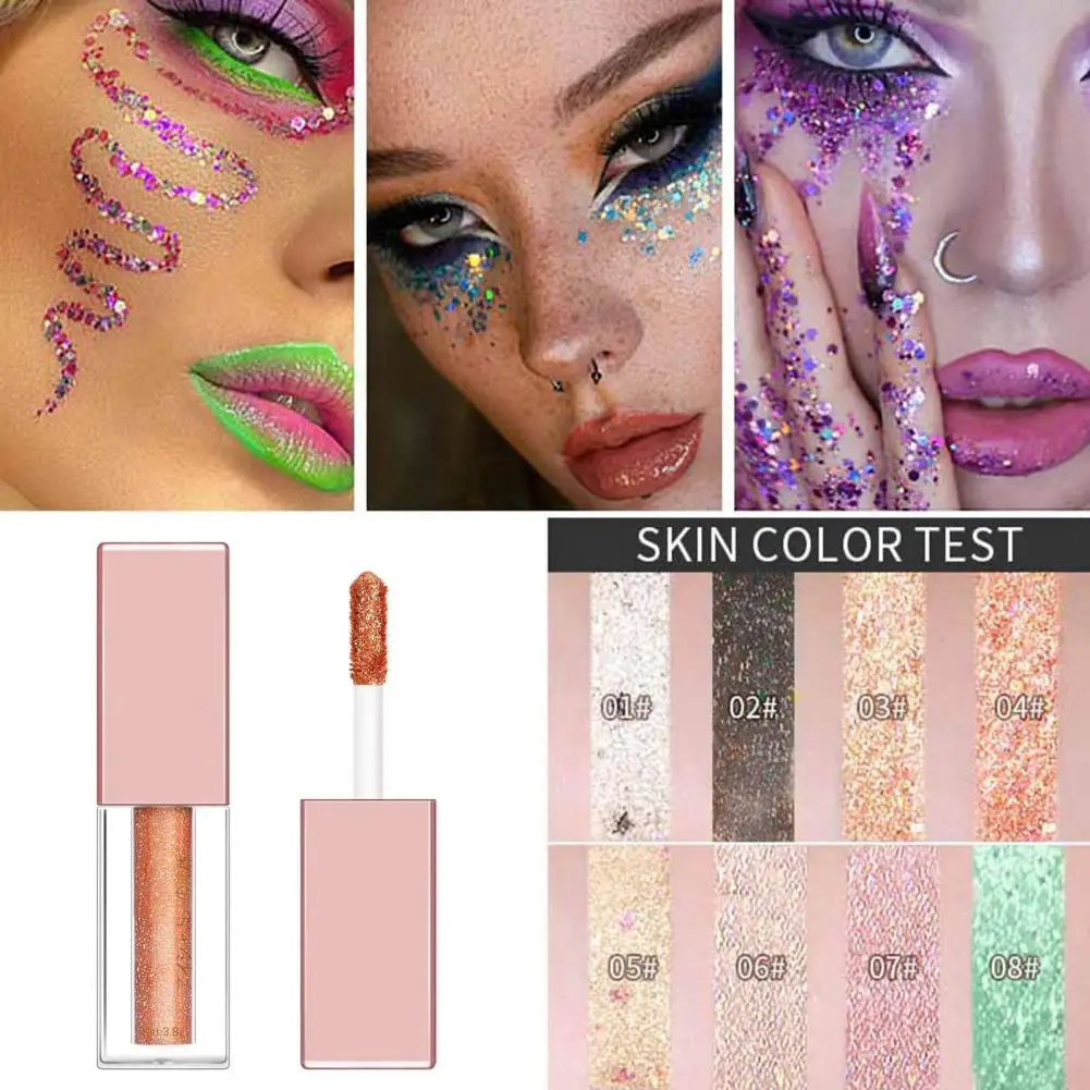Glitter Liquid Eyeshadow with Ultra-fine Brush Smudge-proof Shimmery Pearlescent Metallic Eye Shadow Eye Makeup Tools
Glitter Liquid Eyeshadow with Ultra-fine Brush Smudge-proof Shimmery Pearlescent Metallic Eye Shadow Eye Makeup Tools