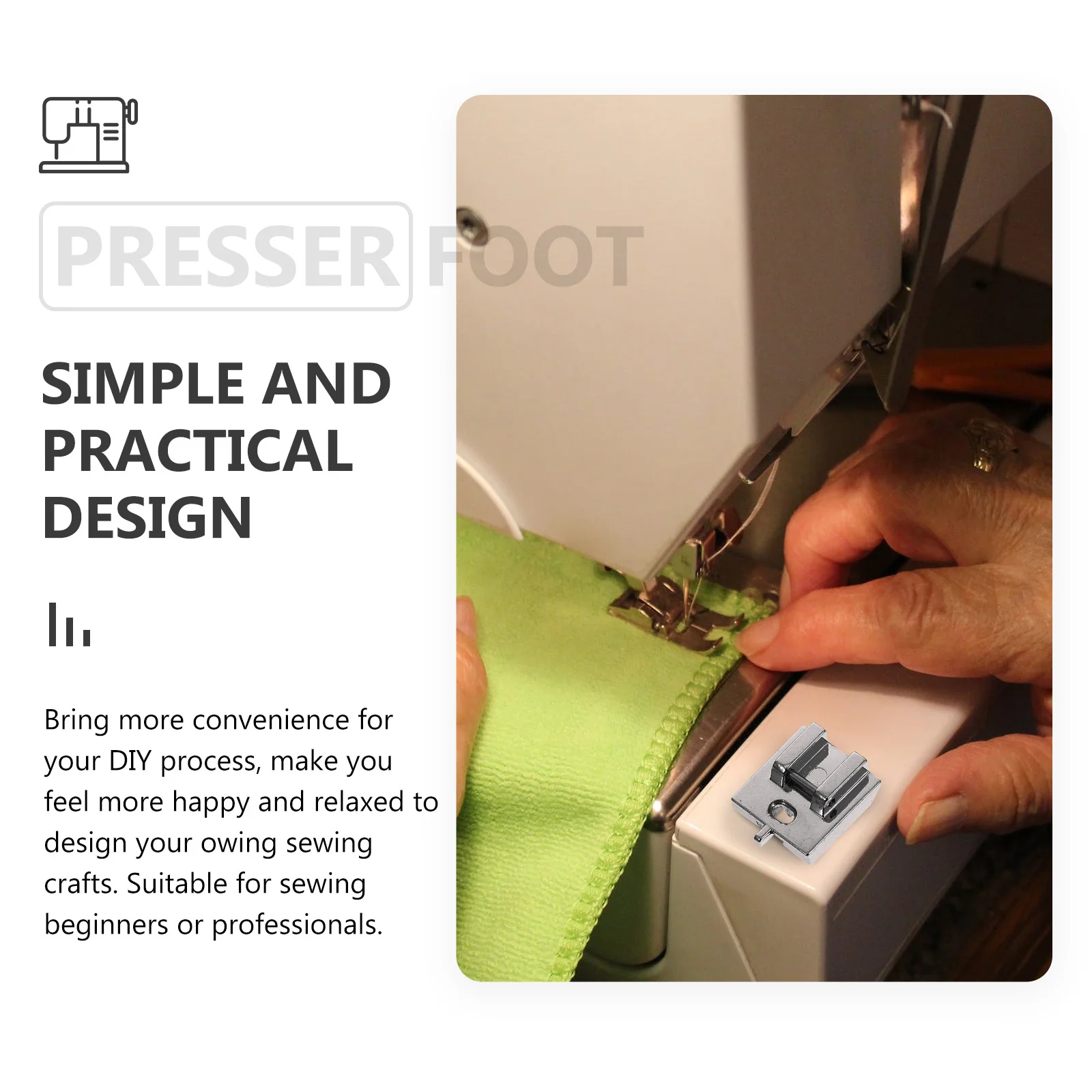 2Sets Invisible Zipper Presser Feet Durable Sewing Machine Foot Practical for Sewing Quilting Patchwork DIY Crafts and
2Sets Invisible Zipper Presser Feet Durable Sewing Machine Foot Practical for Sewing Quilting Patchwork DIY Crafts and