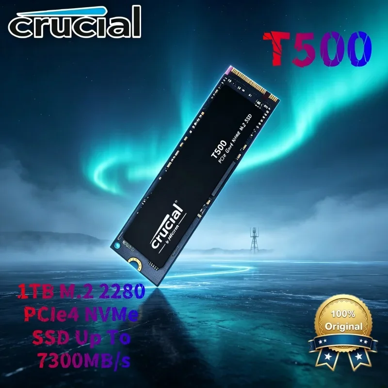 OEM Crucial T500 2TB SSD CT1000T500SSD8 M2 2280 PCIe 4 NVMe Solid State Sequential Read 7300MB/s High Performance Gaming Drive
OEM Crucial T500 2TB SSD CT1000T500SSD8 M2 2280 PCIe 4 NVMe Solid State Sequential Read 7300MB/s High Performance Gaming Drive