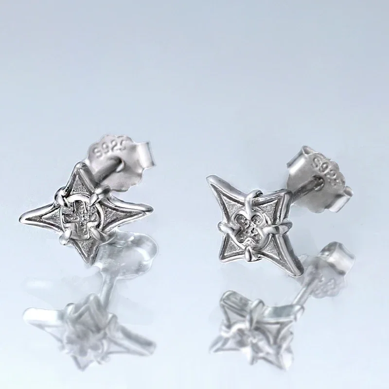Cross Screw Design Stud Earrings Original S925 Sterling Silver Earring Star Fashion Fine Jewelry for Woman Personalized Gift
Cross Screw Design Stud Earrings Original S925 Sterling Silver Earring Star Fashion Fine Jewelry for Woman Personalized Gift
