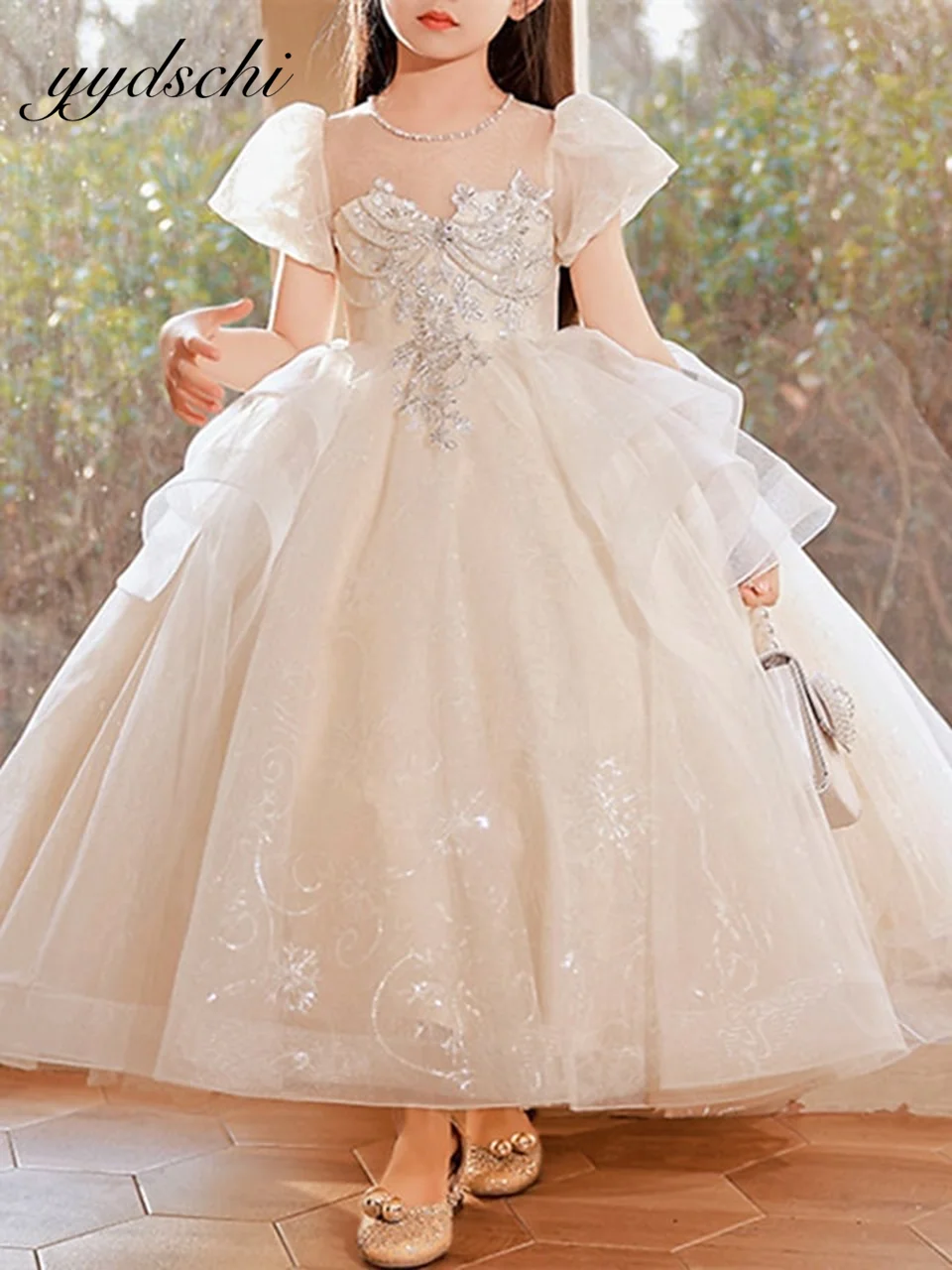 Ivory Flower Girl Dresses For Weddings 2022 Tulle Appliques Short Sleeves Princess Toddler Pageant Gowns First Communion Dresses
Ivory Flower Girl Dresses For Weddings 2022 Tulle Appliques Short Sleeves Princess Toddler Pageant Gowns First Communion Dresses