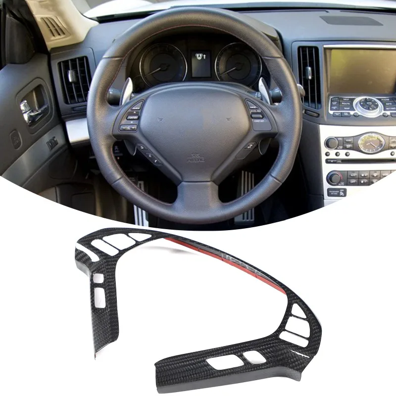 Real Carbon Fiber Steering Wheel Frame Trim Sticker Steering Wheel Panel Protective Cover For Infiniti G Series V36 2007-2013
Real Carbon Fiber Steering Wheel Frame Trim Sticker Steering Wheel Panel Protective Cover For Infiniti G Series V36 2007-2013