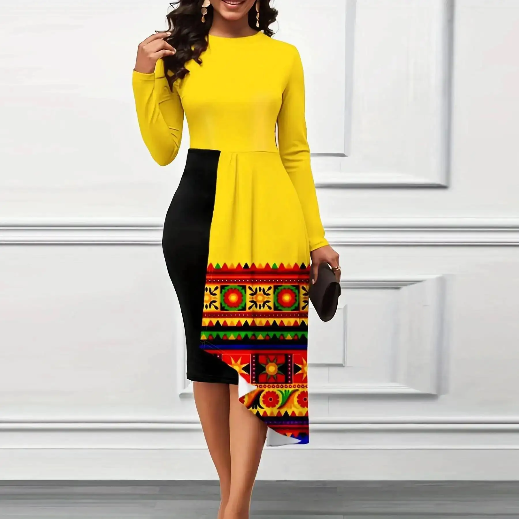 Autumn Women's Spring and Elegant Layered Hip Hugging Mid Length Skirt with Irregular Splicing Plus Size Dress Casual Y2k
Autumn Women's Spring and Elegant Layered Hip Hugging Mid Length Skirt with Irregular Splicing Plus Size Dress Casual Y2k