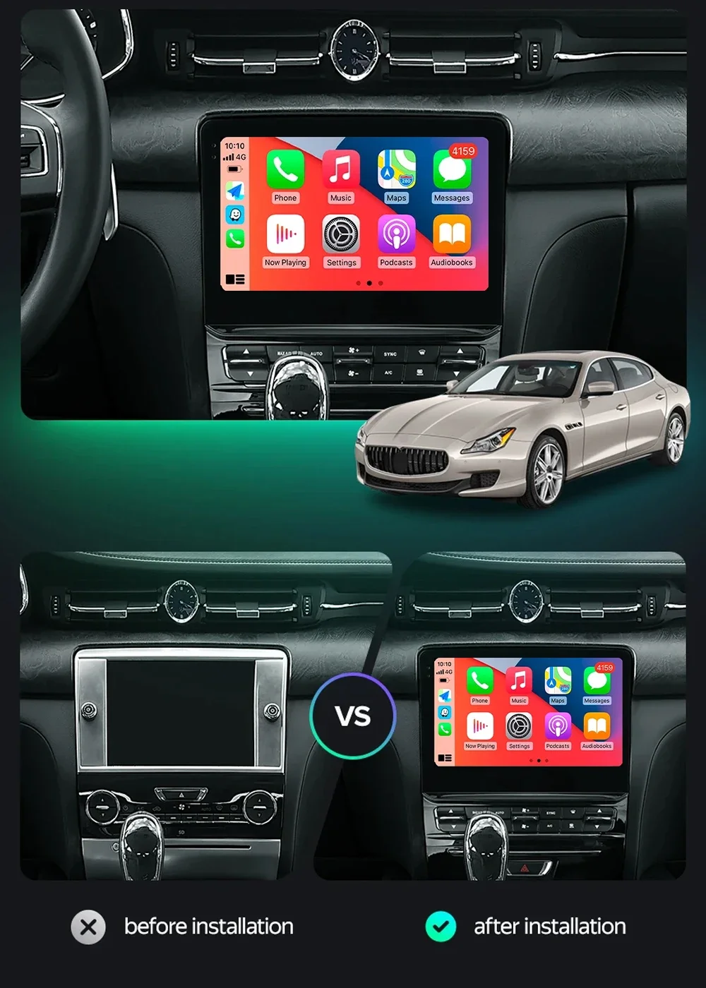 Android 13 Carplay Auto For Maserati Quattroporte 6 M156 2013 - 2015 Car Radio Multimedia Video Player Navigation GPS DVD 4G DSP
Android 13 Carplay Auto For Maserati Quattroporte 6 M156 2013 - 2015 Car Radio Multimedia Video Player Navigation GPS DVD 4G DSP