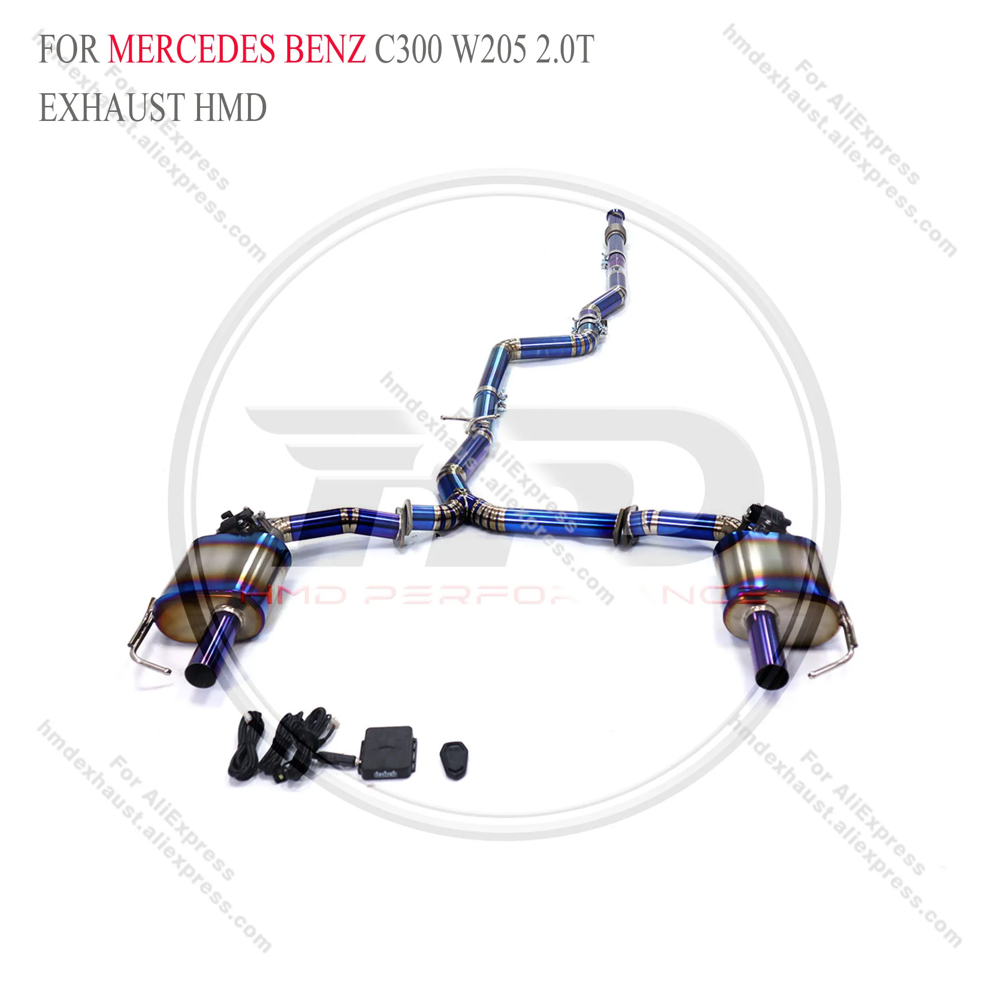 HMD Titanium Exhaust System Performance Catback for Mercedes Benz C300 W205 2.0T with valve
HMD Titanium Exhaust System Performance Catback for Mercedes Benz C300 W205 2.0T with valve