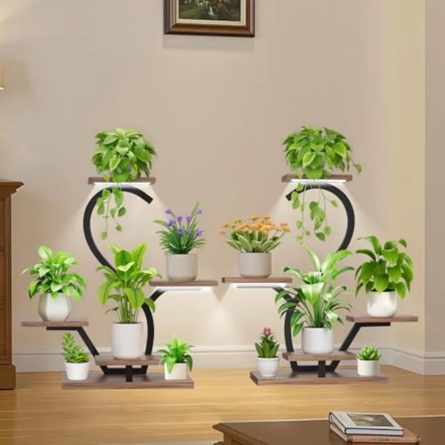 Plant Stand Indoor with Grow Lights - 5 Tiered Indoor Plant Shelf 30" Small Plant Stand for Indoor Plants Multiple S-Shape Plan
Plant Stand Indoor with Grow Lights - 5 Tiered Indoor Plant Shelf 30" Small Plant Stand for Indoor Plants Multiple S-Shape Plan