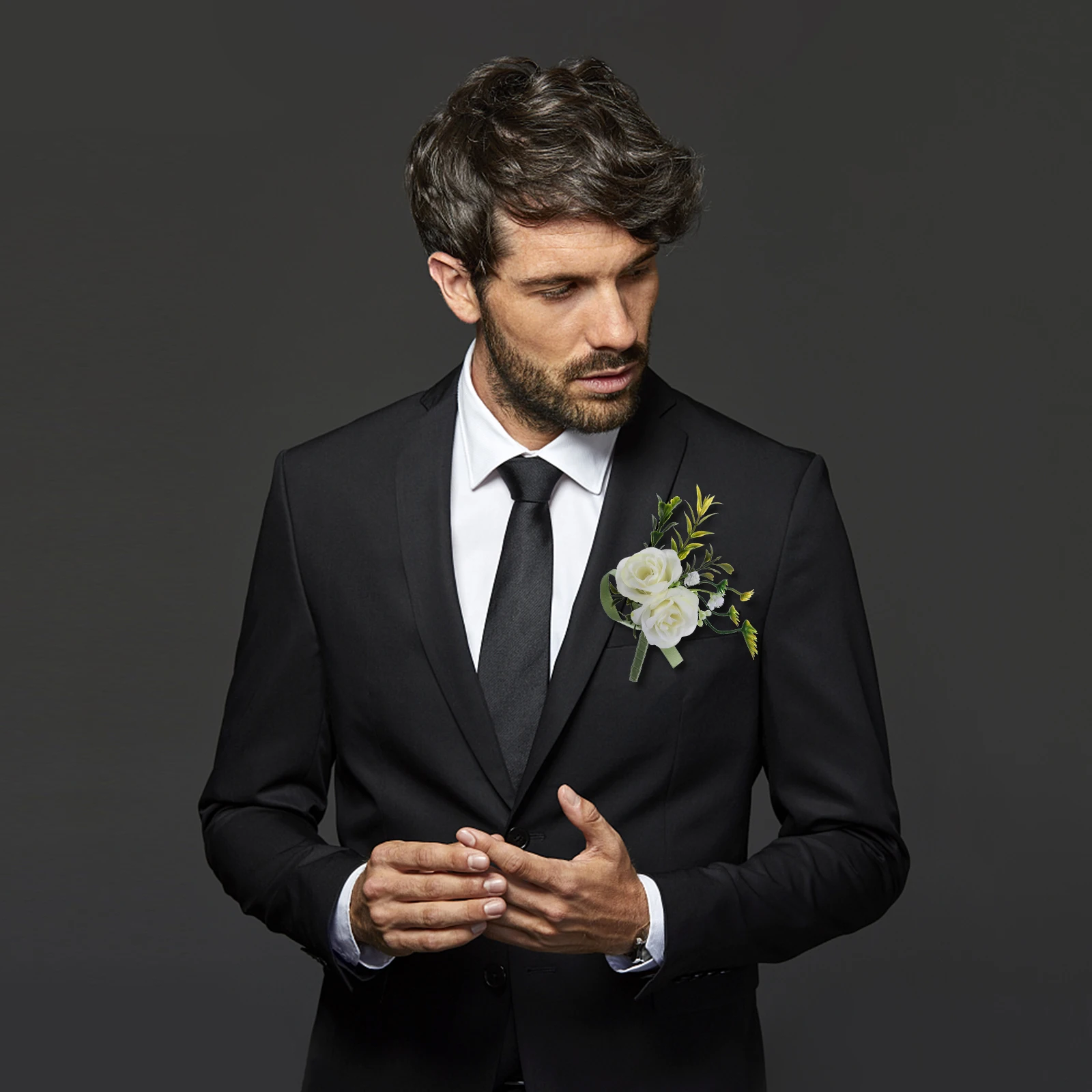 Decorate Corsage Wrist Flower Dinner Party Boutonniere for Men Silk Wedding Decorations
Decorate Corsage Wrist Flower Dinner Party Boutonniere for Men Silk Wedding Decorations