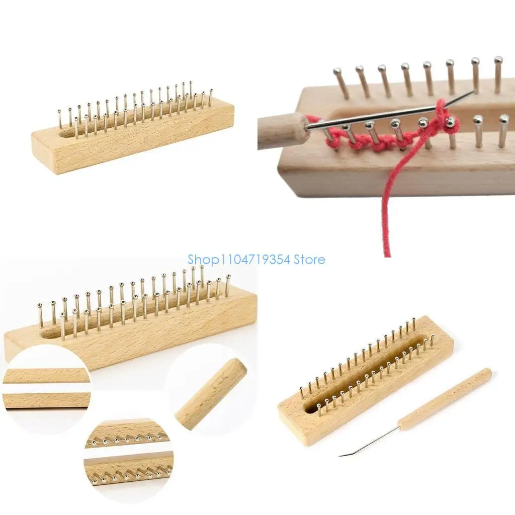0XLD 32 Pins Wooden Knitting Loom Board Hook Needle DIY Craft Sock Weaving Tool
0XLD 32 Pins Wooden Knitting Loom Board Hook Needle DIY Craft Sock Weaving Tool