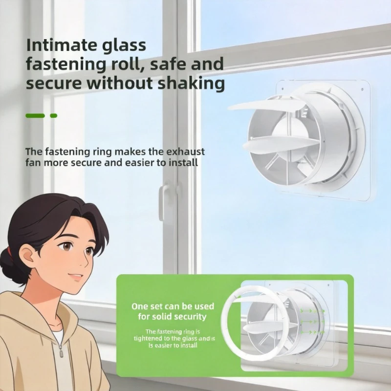 Household Window Wall Mount Exhaust Fan High Power Ventilator For Bathroom Kitchen Use
Household Window Wall Mount Exhaust Fan High Power Ventilator For Bathroom Kitchen Use