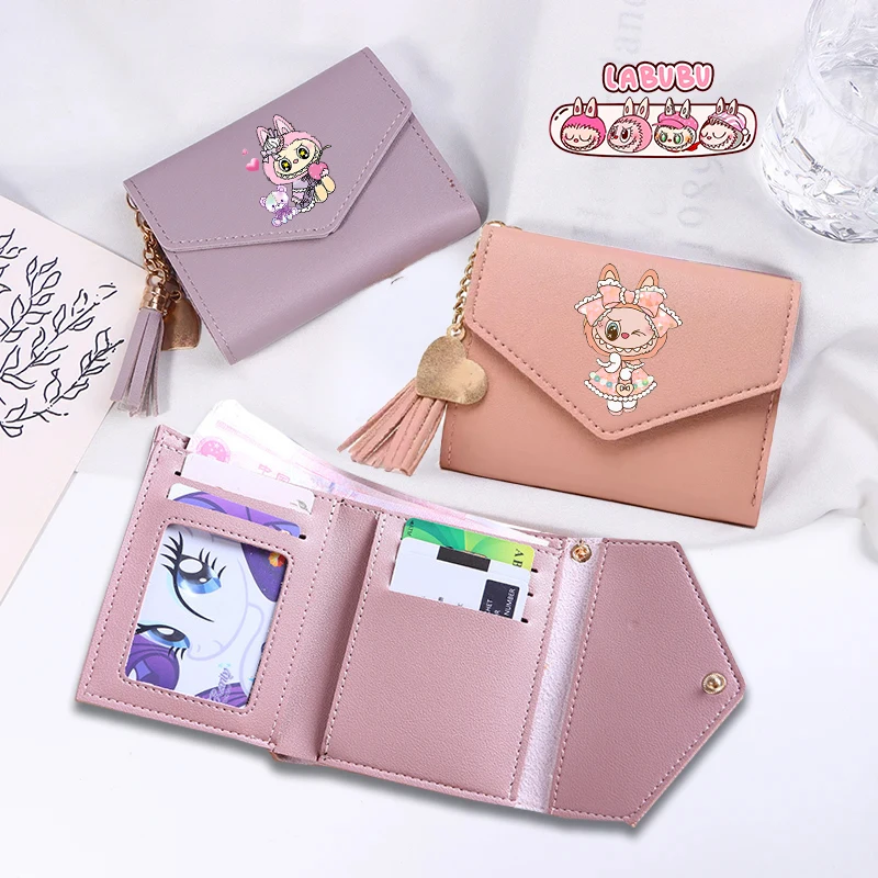 Labubu Fashion Short Women Wallets PU Leather Women Luxury Tassels Wallet Small Wallet Trend Coin Purse Ladies Card Holder Pouch
Labubu Fashion Short Women Wallets PU Leather Women Luxury Tassels Wallet Small Wallet Trend Coin Purse Ladies Card Holder Pouch