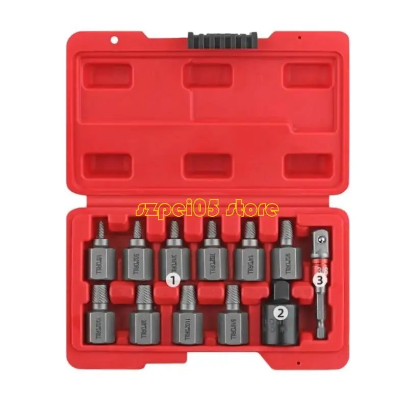 45BE Screw Extractor With 3/8 Inch Drive Hexagonal Head Multiple Spline For Efficient Removal Of Broken And Rusted Bolts
45BE Screw Extractor With 3/8 Inch Drive Hexagonal Head Multiple Spline For Efficient Removal Of Broken And Rusted Bolts