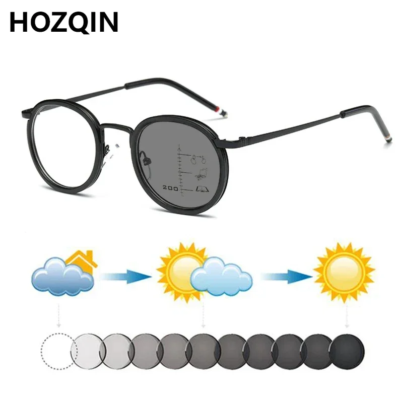Metal+PC Women Fashion Round Literary Photochromic Progressive Hyperopia Sunglasses Men Reading Glasses Shades Travel Driving
Metal+PC Women Fashion Round Literary Photochromic Progressive Hyperopia Sunglasses Men Reading Glasses Shades Travel Driving