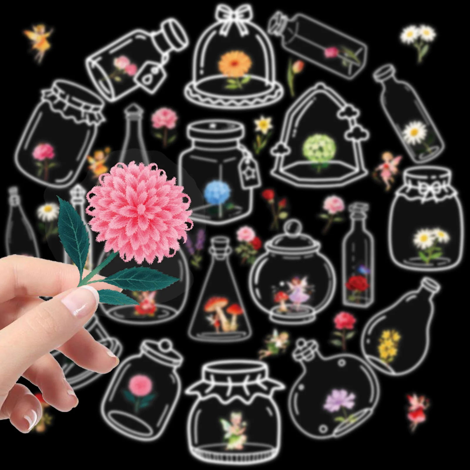 10/30/56PCS Latest Bottles Flowers & Plants Water-Resistant Transparent PET Stickers for Water Cup Cell Phone Laptop Notebook
10/30/56PCS Latest Bottles Flowers & Plants Water-Resistant Transparent PET Stickers for Water Cup Cell Phone Laptop Notebook