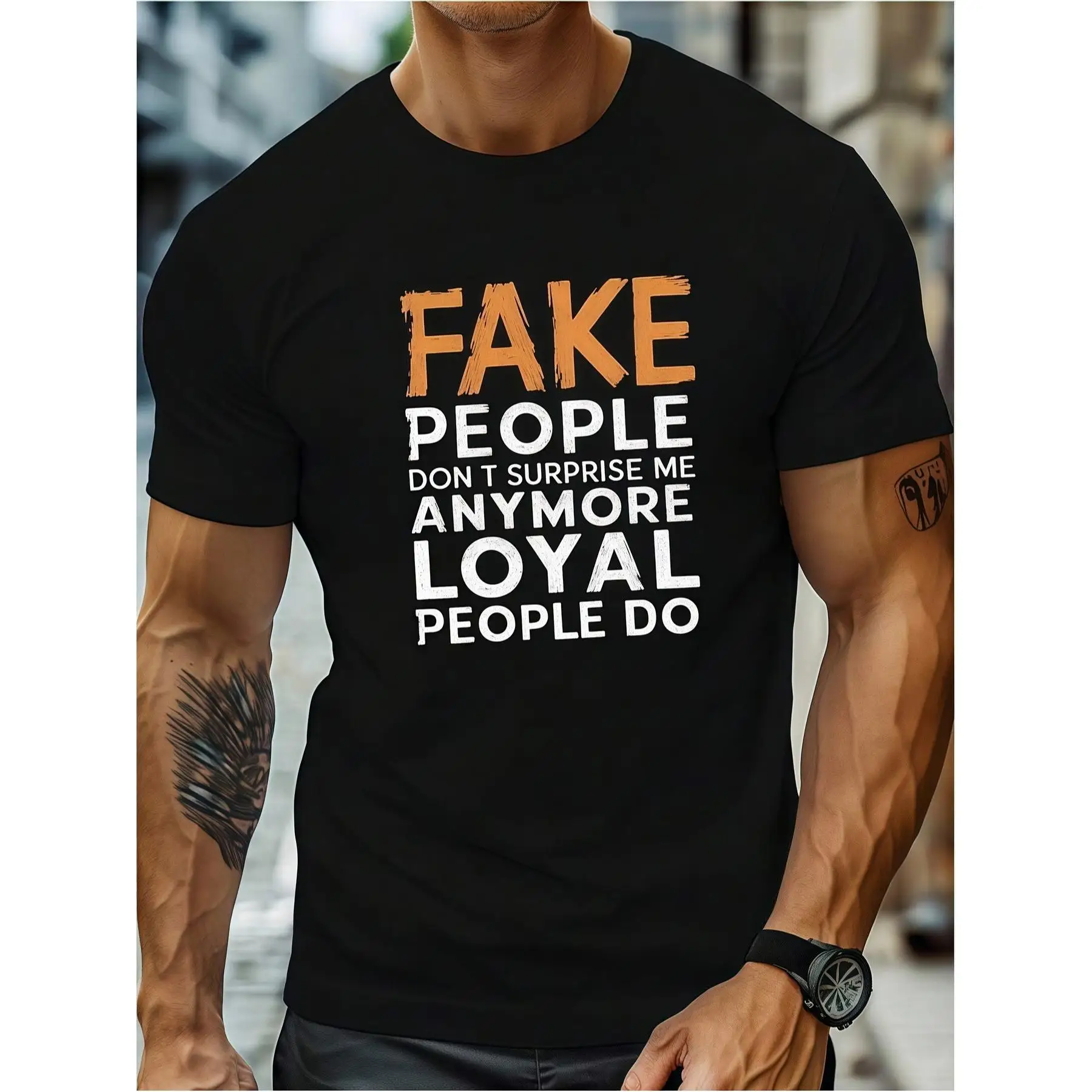 Funny "Fake People" T-Shirt, Sarcastic Quote Graphic Tee, Men's Humorous Streetwear Top, Casual Novelty Gift
Funny "Fake People" T-Shirt, Sarcastic Quote Graphic Tee, Men's Humorous Streetwear Top, Casual Novelty Gift