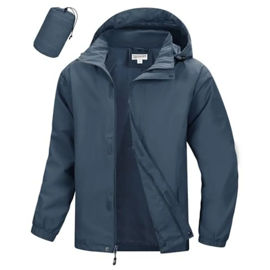 33, 000Feet Men's Packable Rain Jacket Waterproof Lightweight Raincoat Rain Shell with Hood for Outdoor Hiking Golf Travel
33, 000Feet Men's Packable Rain Jacket Waterproof Lightweight Raincoat Rain Shell with Hood for Outdoor Hiking Golf Travel