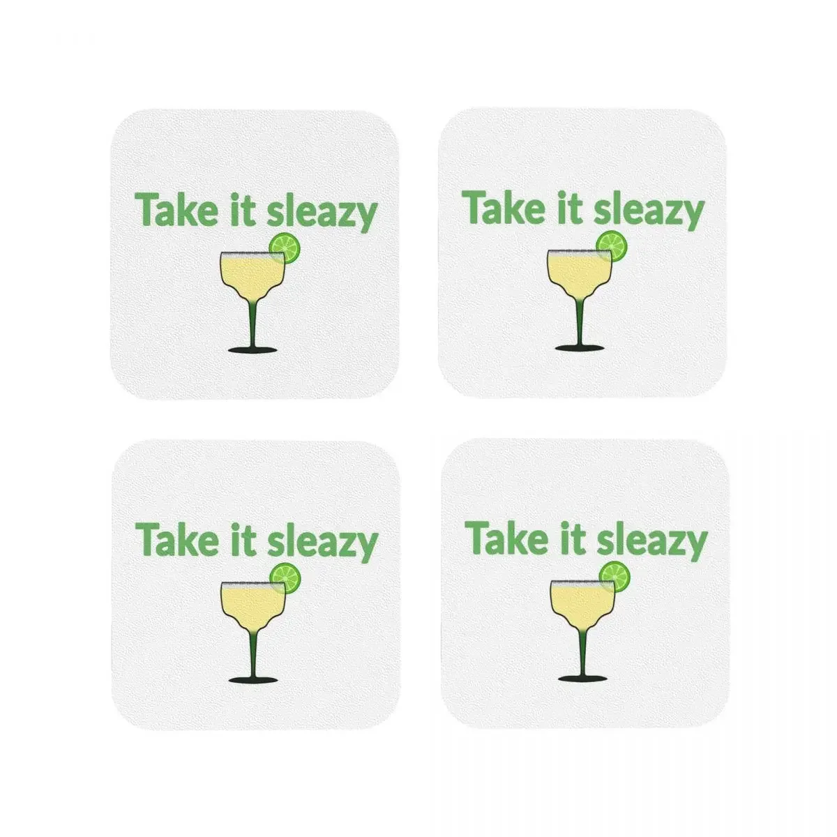 Подставки для Маргарита Take It Sleazy, кухонные подставки, водонепроницаемые изоляционные подстаканники для кофе, коврики для декора, домашняя посуда, подставки, набор из 4 шт.
Подставки для Маргарита Take It Sleazy, кухонные подставки, водонепроницаемые изоляционные подстаканники для кофе, коврики для декора, домашняя посуда, подставки, набор из 4 шт.